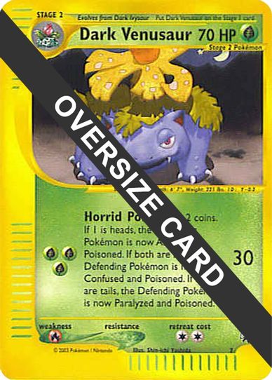 venusaur pokemon card pack Dark Venusaur 7 (Best of Game 7 Promo) (7) [First Partner Pack Jumbo C – Pokemon Plug