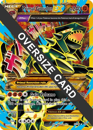Primal Groudon EX 97/98 (Ancient Origins) (97/98) [First Partner Pack Jumbo Cards]