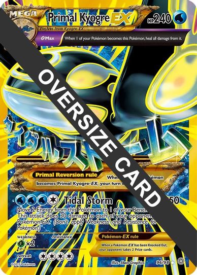 Primal Kyogre EX 96/98 (Ancient Origins) (96/98) [First Partner Pack Jumbo Cards]