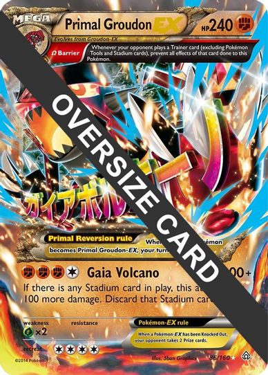 Primal Groudon EX 86/160 (Primal Clash) (86/160) [First Partner Pack Jumbo Cards]