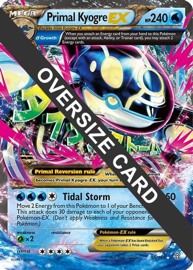 Primal Kyogre 55/160 (Primal Clash) (55/160) [First Partner Pack Jumbo Cards]