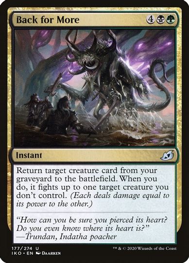 Back for More (177) [Ikoria: Lair of Behemoths]