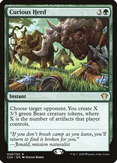 Curious Herd (59) [Commander 2020]