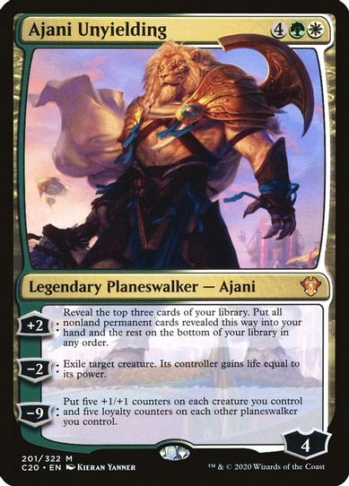 Ajani Unyielding (201) [Commander 2020]