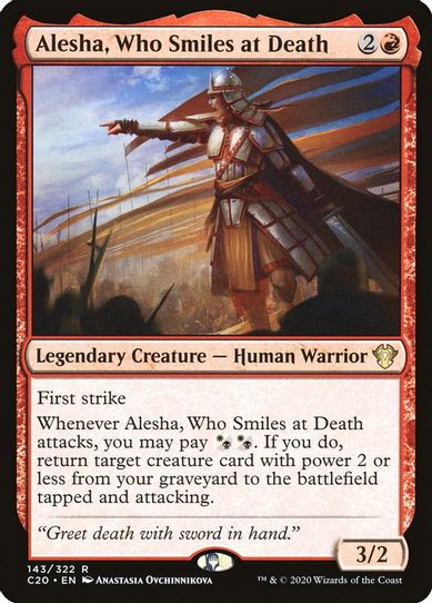 Alesha, Who Smiles at Death (143) [Commander 2020]