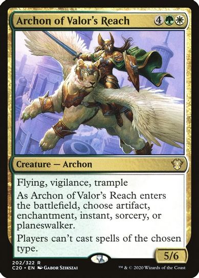 Archon of Valor's Reach (202) [Commander 2020]