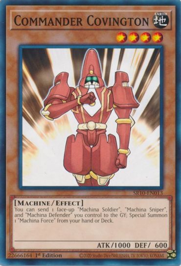 Commander Covington (SR10-EN013) [Structure Deck: Mechanized Madness]