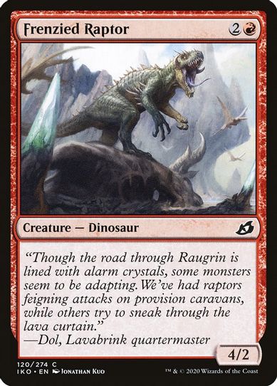 Frenzied Raptor (120) [Ikoria: Lair of Behemoths]
