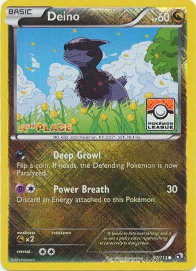 Deino 97/113 (League Promo) [4th Place] [League & Championship Cards]