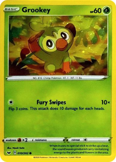 Grookey (Cosmos Holo) (010/202) [Blister Exclusives]