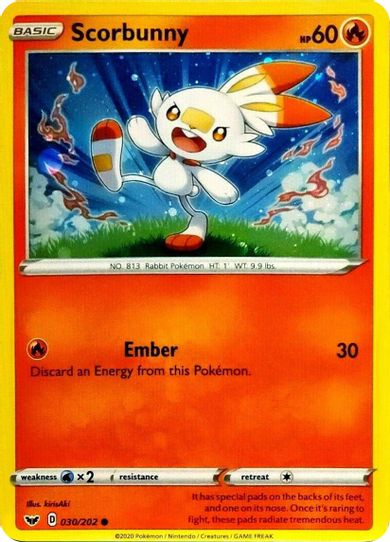 Scorbunny (Cosmos Holo) (030/202) [Blister Exclusives]