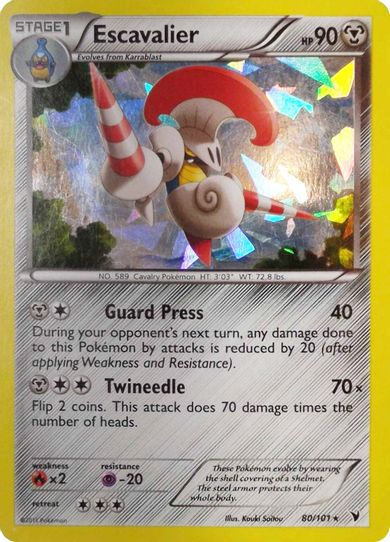 Escavalier 80/101 (Cracked Ice Holo) [Deck Exclusives]