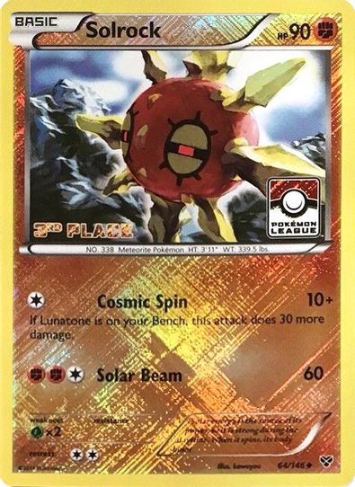 Solrock 64/146 (League Promo) [3rd Place] [League & Championship Cards]