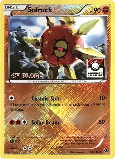 Solrock 64/146 (League Promo) [4th Place] [League & Championship Cards]