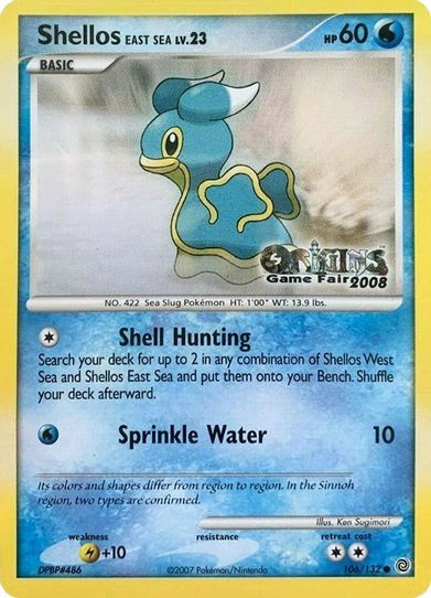 Shellos East Sea 106/132 (Origins Game Fair 2008) [Nintendo Promos]