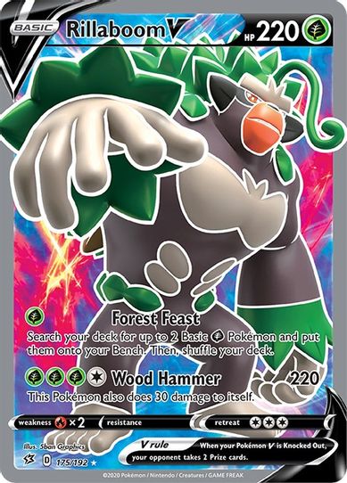 Rillaboom V (Full Art) (175/192) [Sword & Shield: Rebel Clash]