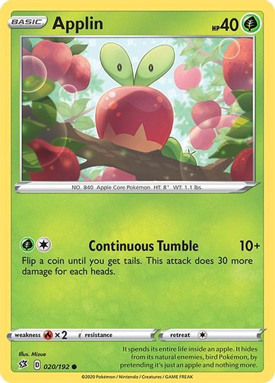 Applin (20) (020/192) [Sword & Shield: Rebel Clash]