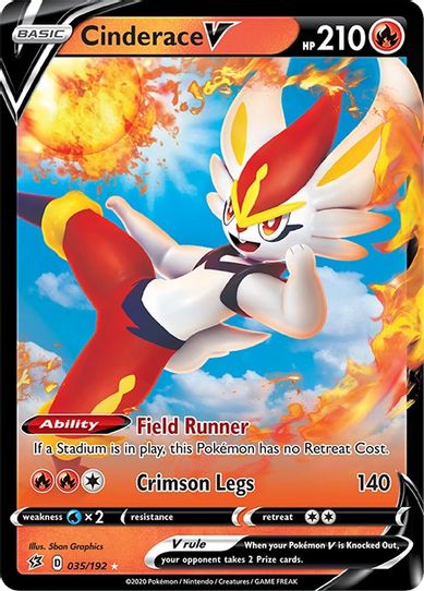 Cinderace V (035/192) [Sword & Shield: Rebel Clash]