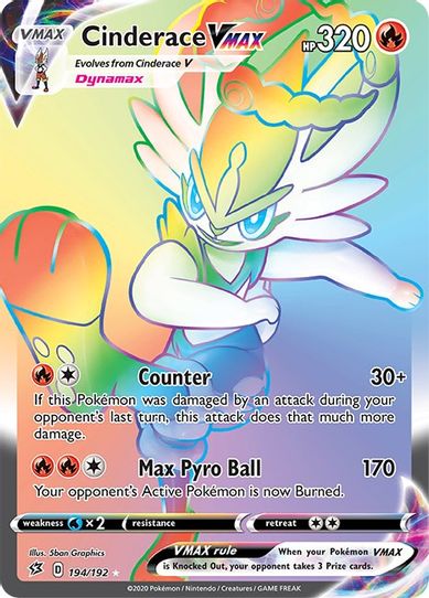 Cinderace VMAX (Secret) (194/192) [Sword & Shield: Rebel Clash]