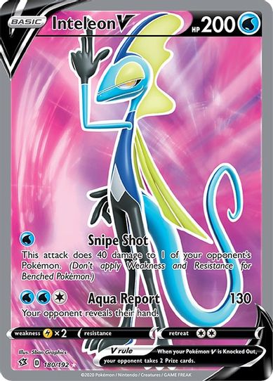 Inteleon V (Full Art) (180/192) [Sword & Shield: Rebel Clash]