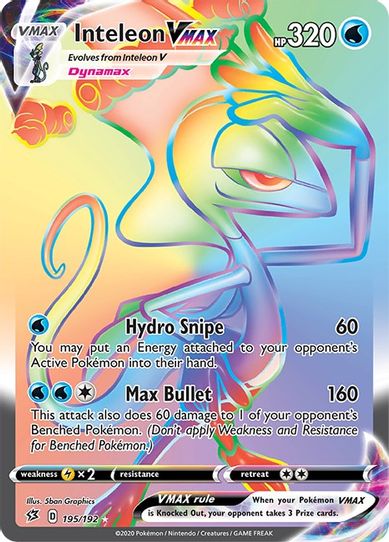 Inteleon VMAX (Secret) (195/192) [Sword & Shield: Rebel Clash]