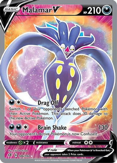 Malamar V (Full Art) (186/192) [Sword & Shield: Rebel Clash]