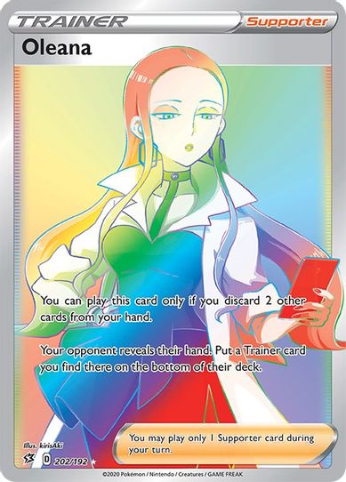 Oleana (Secret) (202/192) [Sword & Shield: Rebel Clash]