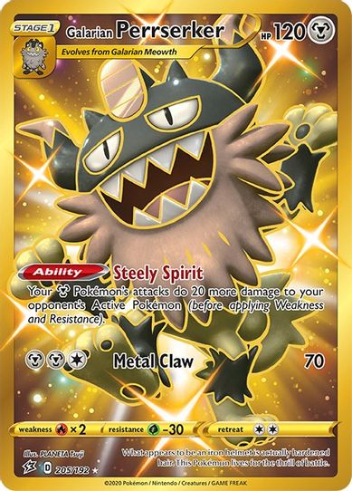 Galarian Perrserker (Secret) (205/192) [Sword & Shield: Rebel Clash]