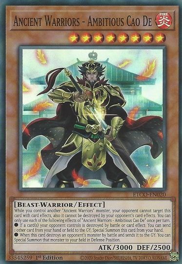 Ancient Warriors - Ambitious Cao De (ETCO-EN020) [Eternity Code]