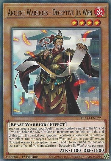 Ancient Warriors - Deceptive Jia Wen (ETCO-EN022) [Eternity Code]