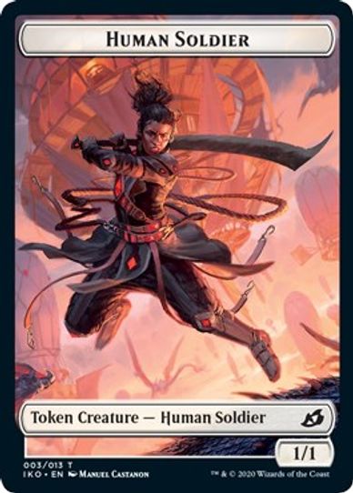 Human Soldier Token (3) [Ikoria: Lair of Behemoths]