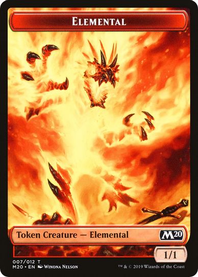 Elemental // Satyr Double-sided Token (Challenger ) [Unique and Miscellaneous Promos]