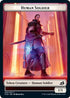 Dinosaur Beast // Human Soldier Double-sided Token [Ikoria: Lair of Behemoths]