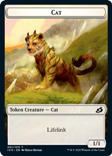 Cat // Human Soldier Double-sided Token [Ikoria: Lair of Behemoths]
