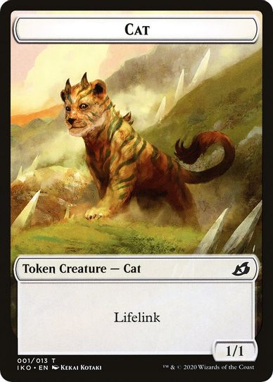 Cat // Human Soldier Double-sided Token [Ikoria: Lair of Behemoths]