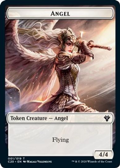 Angel // Elemental Double-sided Token [Commander 2020]