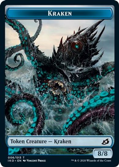 Kraken // Elemental Double-sided Token [Commander 2020]