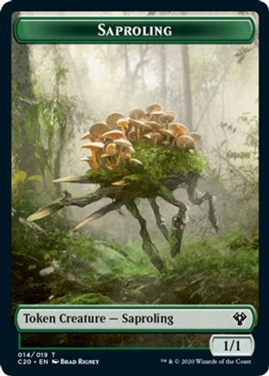 Saproling // Treasure Double-sided Token [Commander 2020]