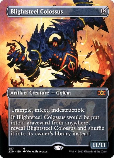 Blightsteel Colossus (Borderless) (357) [Double Masters]