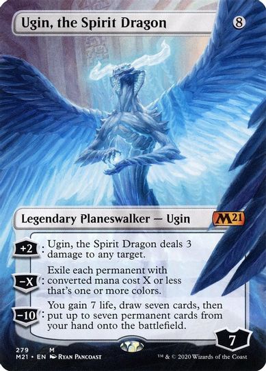 Ugin, the Spirit Dragon (Borderless) (279) [Core Set 2021]