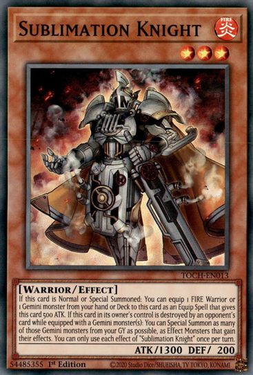Sublimation Knight (TOCH-EN013) [Toon Chaos] – Pokemon Plug