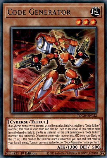 Code Generator (TOCH-EN022) [Toon Chaos]