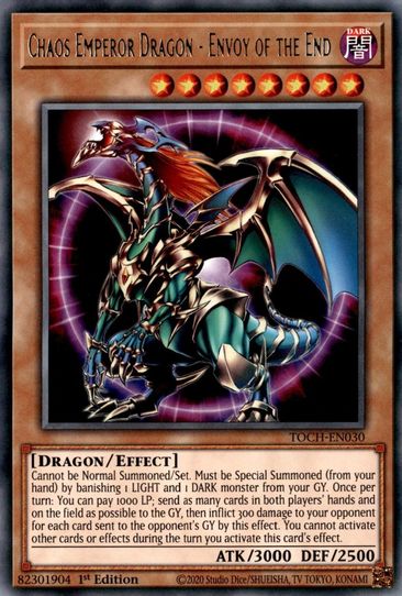 Chaos Emperor Dragon - Envoy of the End (TOCH-EN030) [Toon Chaos]