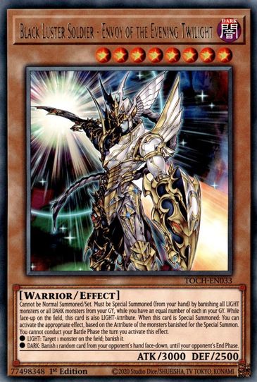 Black Luster Soldier - Envoy of the Evening Twilight (TOCH-EN033) [Toon Chaos]