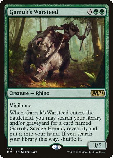 Garruk's Warsteed (337) [Core Set 2021]