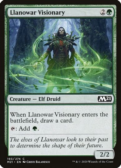 Llanowar Visionary (193) [Core Set 2021]