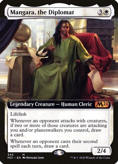 Mangara, the Diplomat (Extended Art) (343) [Core Set 2021]