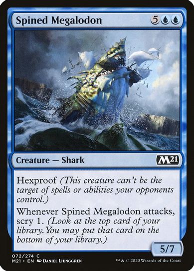 Spined Megalodon (72) [Core Set 2021]
