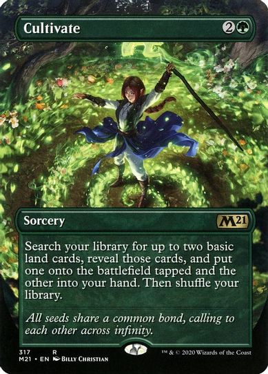 Cultivate (Alternate Art) (317) [Core Set 2021]
