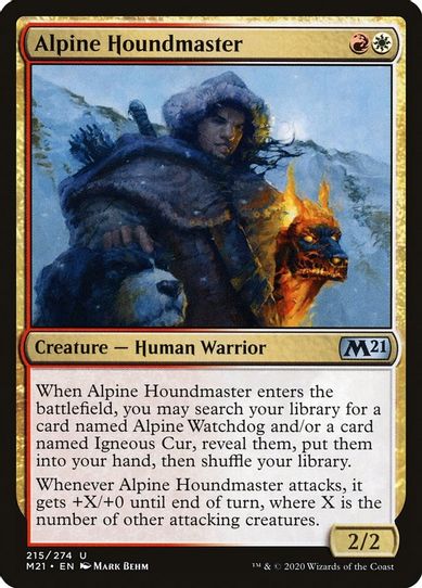 Alpine Houndmaster (215) [Core Set 2021]